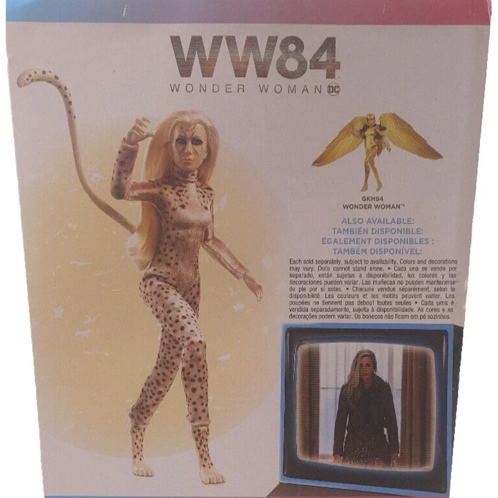DC Comics Wonder Woman WW84 Battle Ready Cheetah Doll 12" Action Figure Mattel - Picture 4 of 4